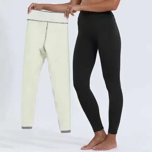 Pantalones cortos femeninos forrados de lana